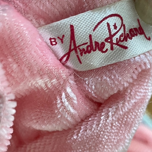 2 Vintage Round Zippered Cosmetic Jewelry Cases 60’s Designer Andre Richard - Picture 2 of 9